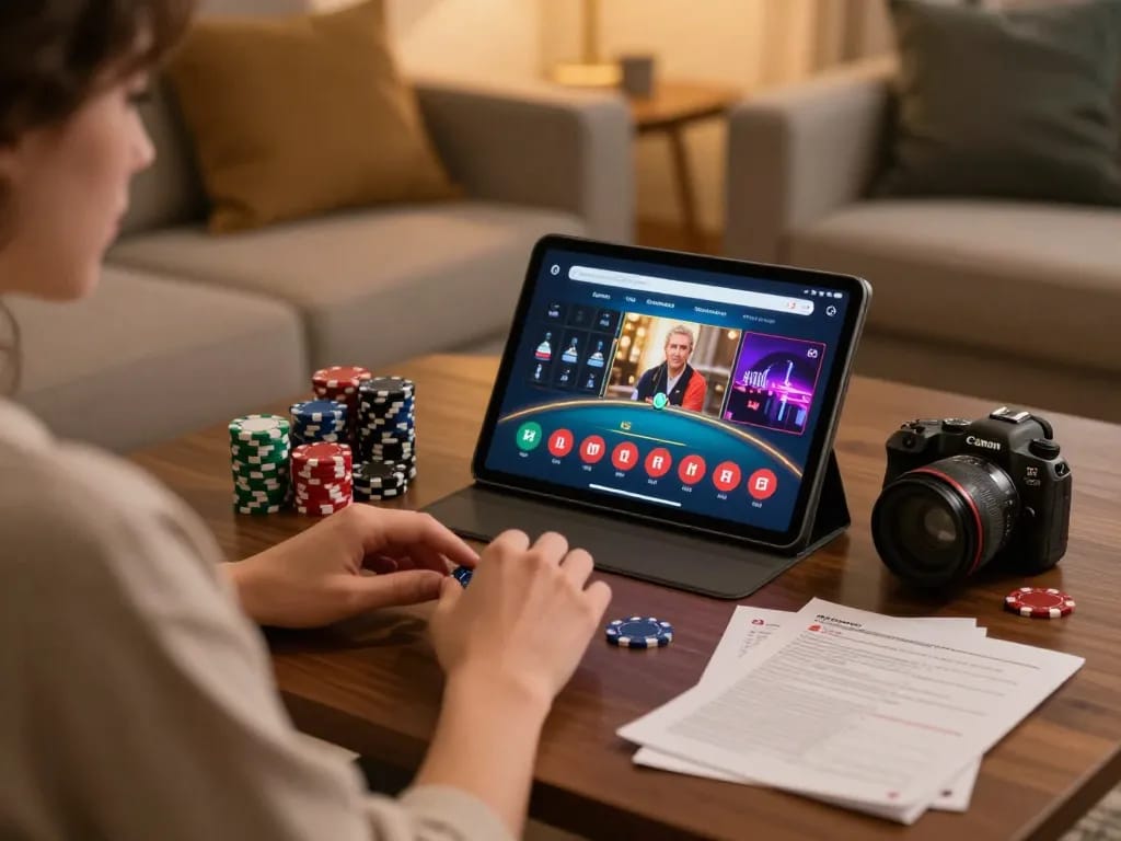 Engage in llwin Download for online gambling using tablet while enjoying a cozy home setup