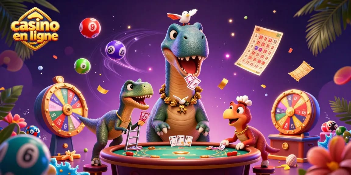Profitez de l'expérience unique du casino en ligne avec des jeux captivants et des animations colorées.