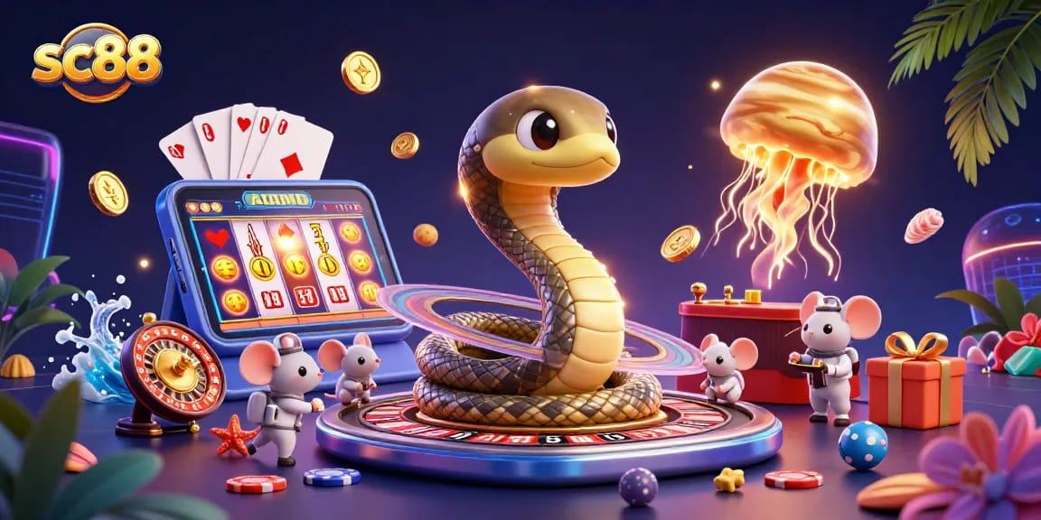 Experience thrilling bets at sc88 with vibrant casino action featuring Jupiter jellyfish dealer.