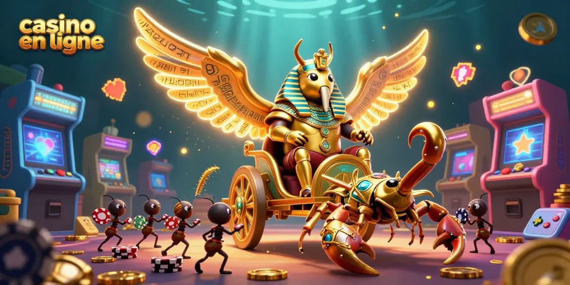 Jouez au casino en ligne avec des jeux palpitants et un décor coloré.