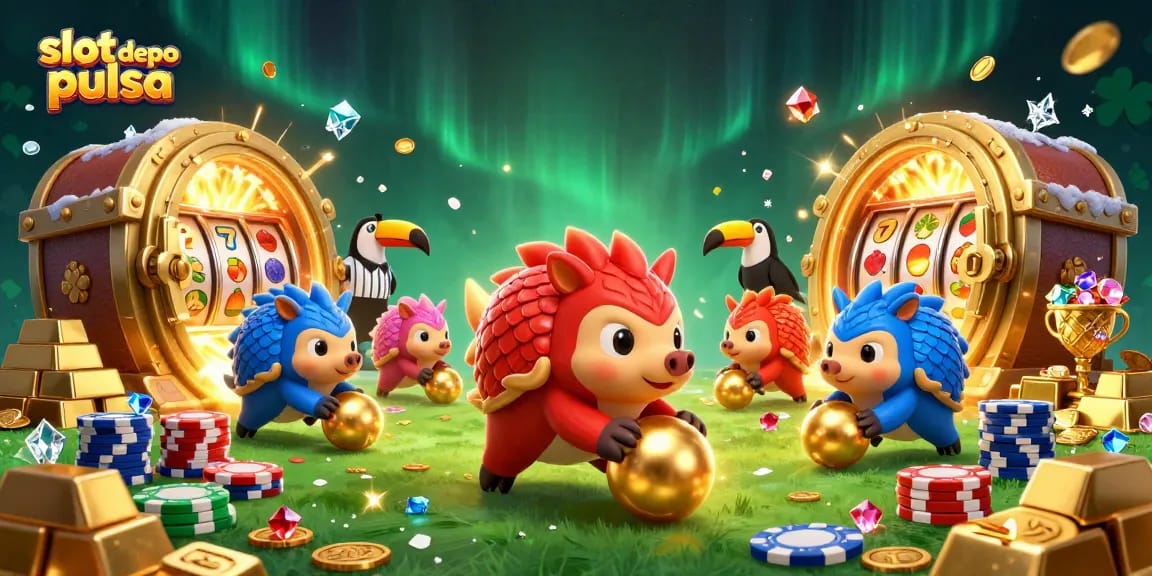Slot depo pulsa menawarkan pengalaman bermain menarik dengan pangolin bersaing dalam permainan slot.