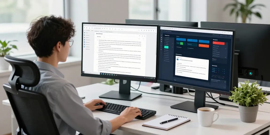 Detect fraud receipt using advanced AI technology in a professional office setup.