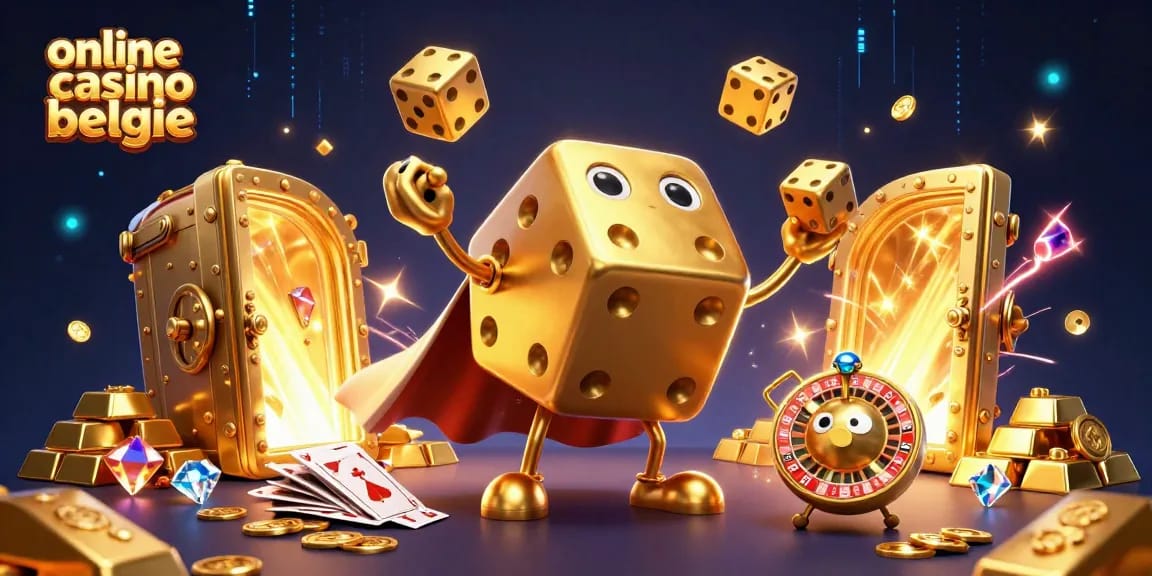 Experience thrilling action in an online casino belgie with interactive 3D characters and vibrant gambling elements.
