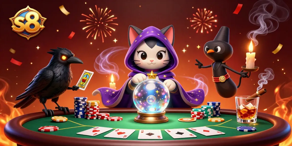 Engage with the mystical world of s8 through vibrant 3D characters and dynamic casino elements.
