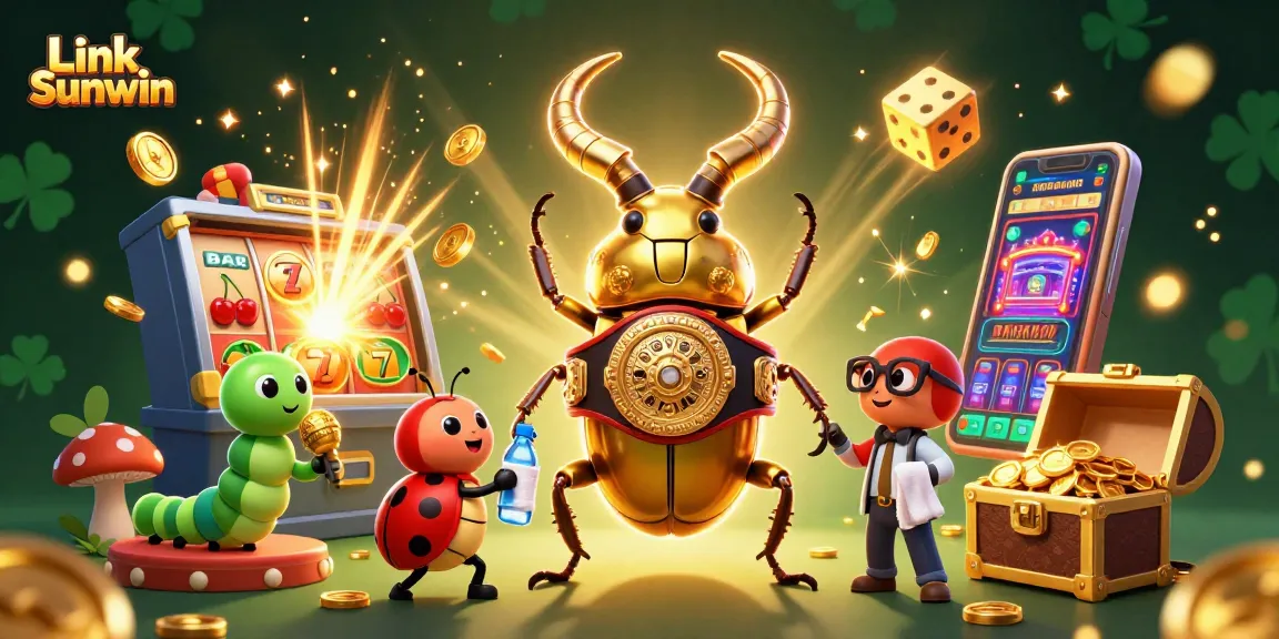 Experience the exciting world of Link Sunwin with vibrant 3D visuals and game elements.