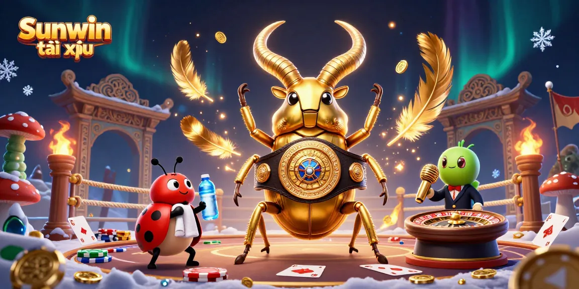 Experience thrilling Sunwin tài xỉu action in this exciting casino-themed 3D illustration.