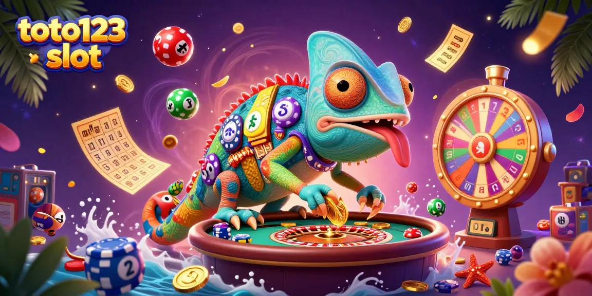 Experience thrilling gameplay with toto123 slot, featuring vibrant lottery elements and a dynamic casino environment.
