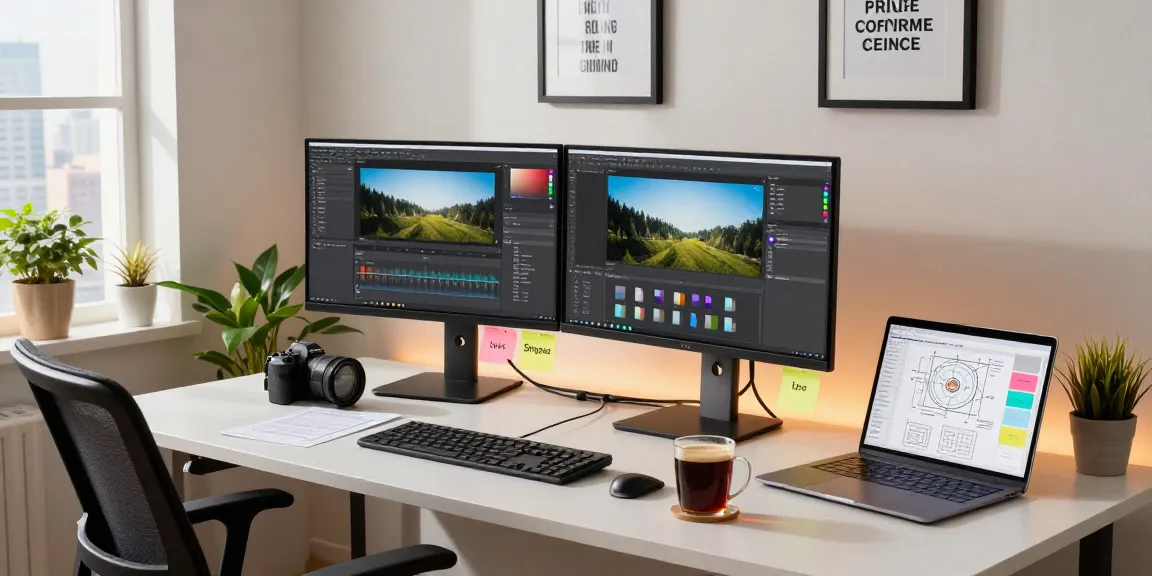 Snipaste software on dual monitors enhancing productivity in a modern workspace.