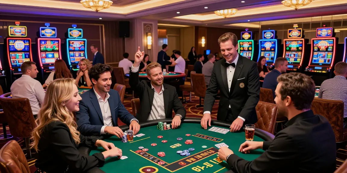 Thrilling gaming atmosphere at IWIN casino with players enjoying various games.
