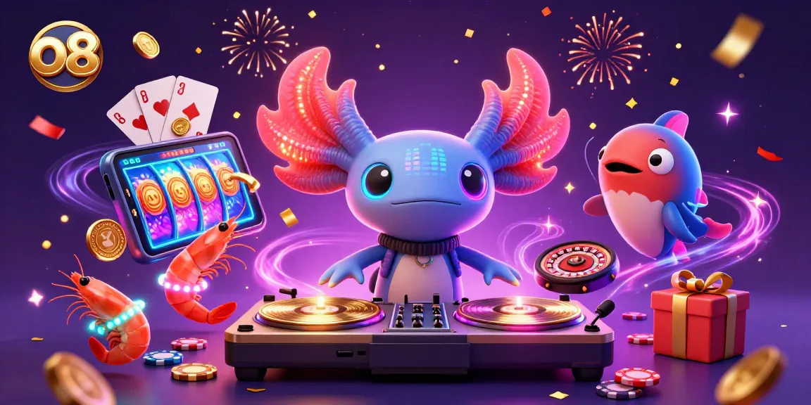 Experience exciting gaming moments with o8's vibrant underwater casino scene, featuring thrilling characters and rich elements.
