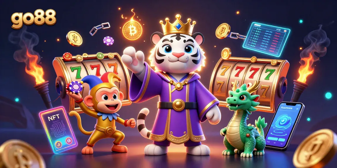 Engage with go88's vibrant casino adventure featuring animated characters and dynamic gaming elements.