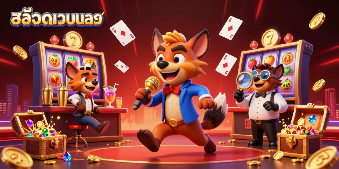 Experience the excitement of สล็อตเว็บตรง as hyenas operate a vibrant casino scene with comedians and bartenders.