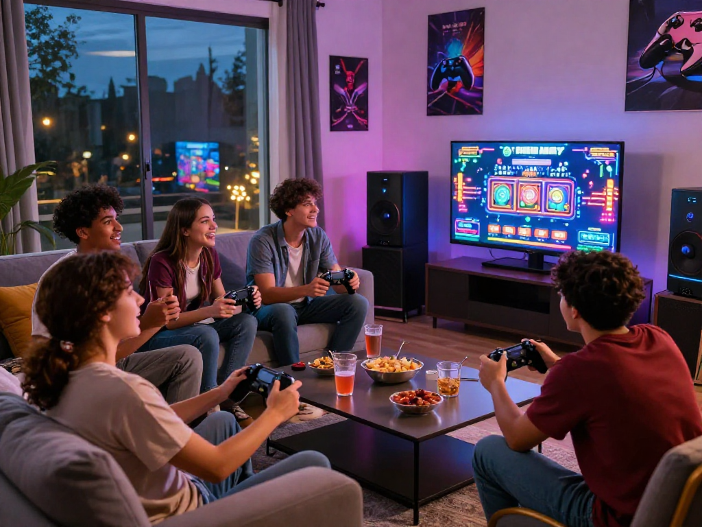 Giocatori felici si divertono con i migliori casino non AAMS in un ambiente accogliente.