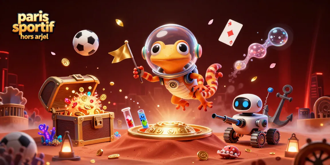 Pariez sportivement hors ARJEL avec une illustration captivante de casino spatial