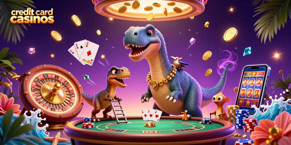 Experience thrilling action at credit card casinos with vibrant gaming elements illuminated by dynamic lighting.