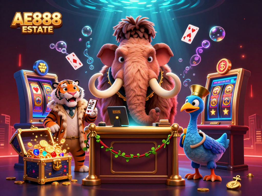 Experience the exhilarating gaming atmosphere with AE888 ESTATE's vibrant casino scene.
