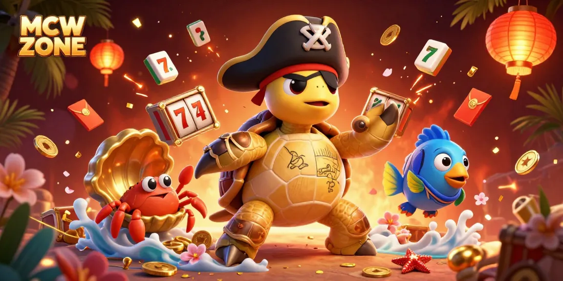 Experience gaming excitement with MCW ZONE as vibrant characters navigate a treasure-filled casino adventure.
