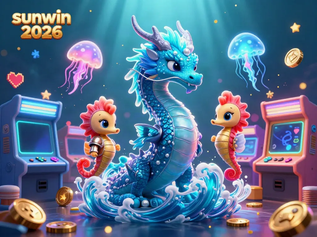 Engage in vibrant gameplay at sunwin 2026 with a magical underwater scene featuring a dragon and casino elements.