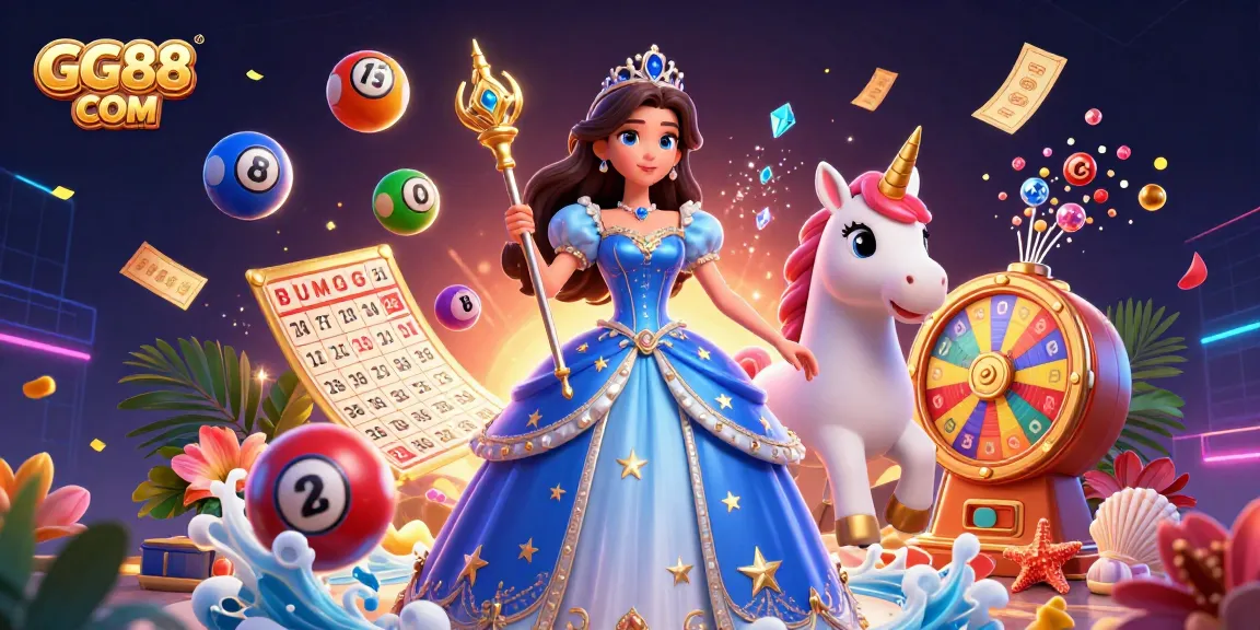 Experience excitement at GG88 COM with a vibrant 3D illustration showcasing dynamic gambling elements.