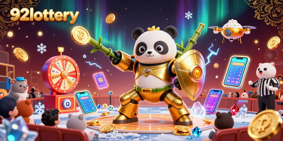 Experience 92lottery excitement with dynamic lottery elements and vibrant characters in an engaging casino scene.