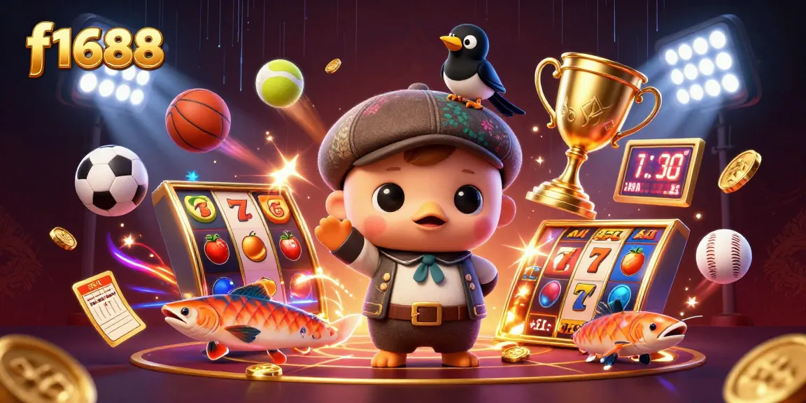 Experience the excitement of slots at f1688 with fun characters, vibrant games, and dynamic visuals.