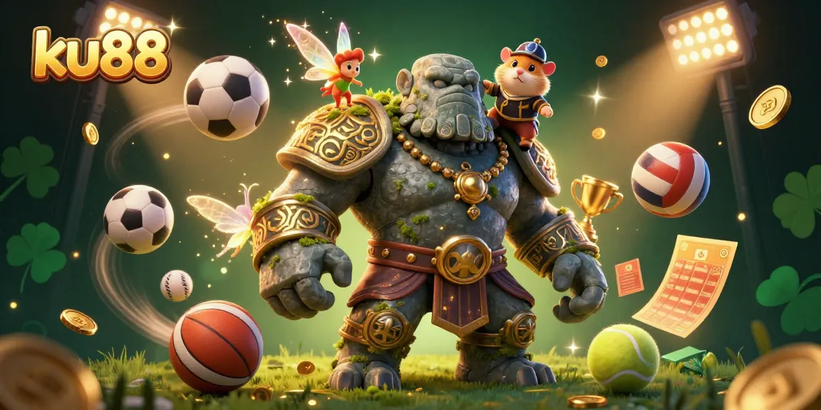 Engage with ku88 through an enchanting casino-themed scene featuring dynamic gaming elements.