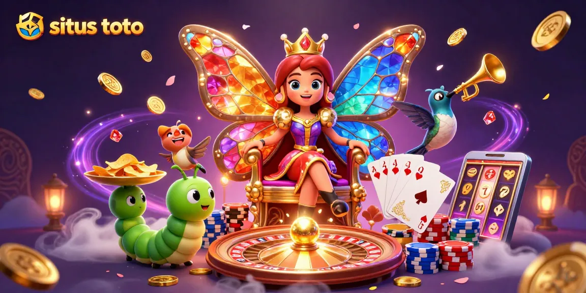 Menangkan peluang di situs toto dengan ilustrasi kasino yang meriah dan berwarna.