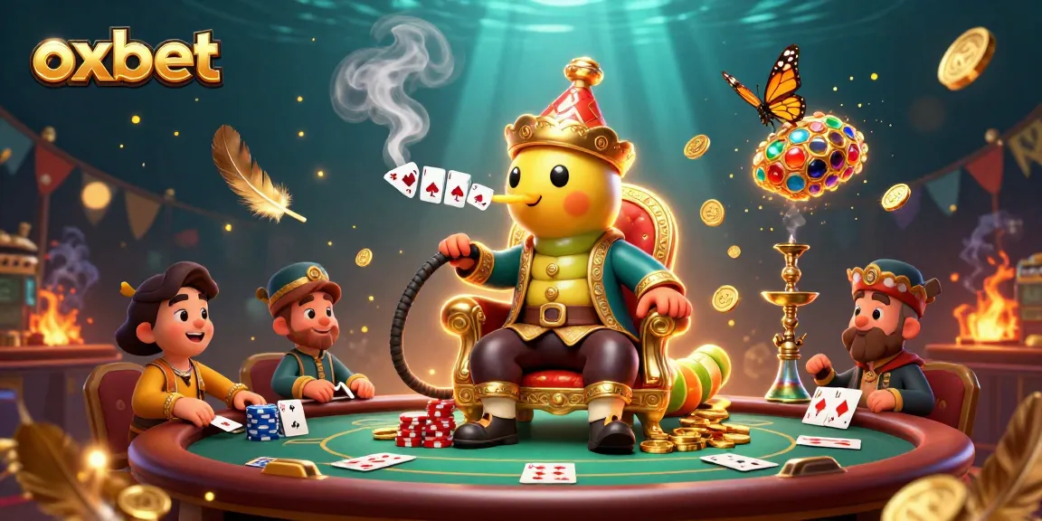 Immerse in the vibrant oxbet casino scene with a hookah-master and poker elements for thrilling gameplay.