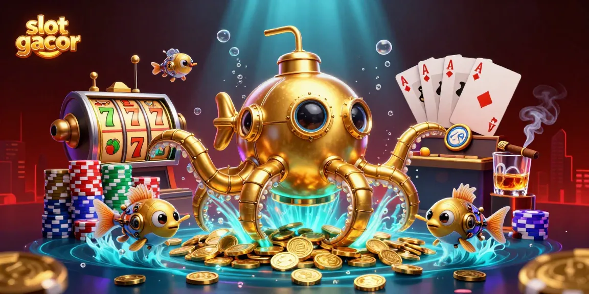 Experience the thrill of slot gacor with vibrant scenes of winning reels, golden coins, and dynamic action.