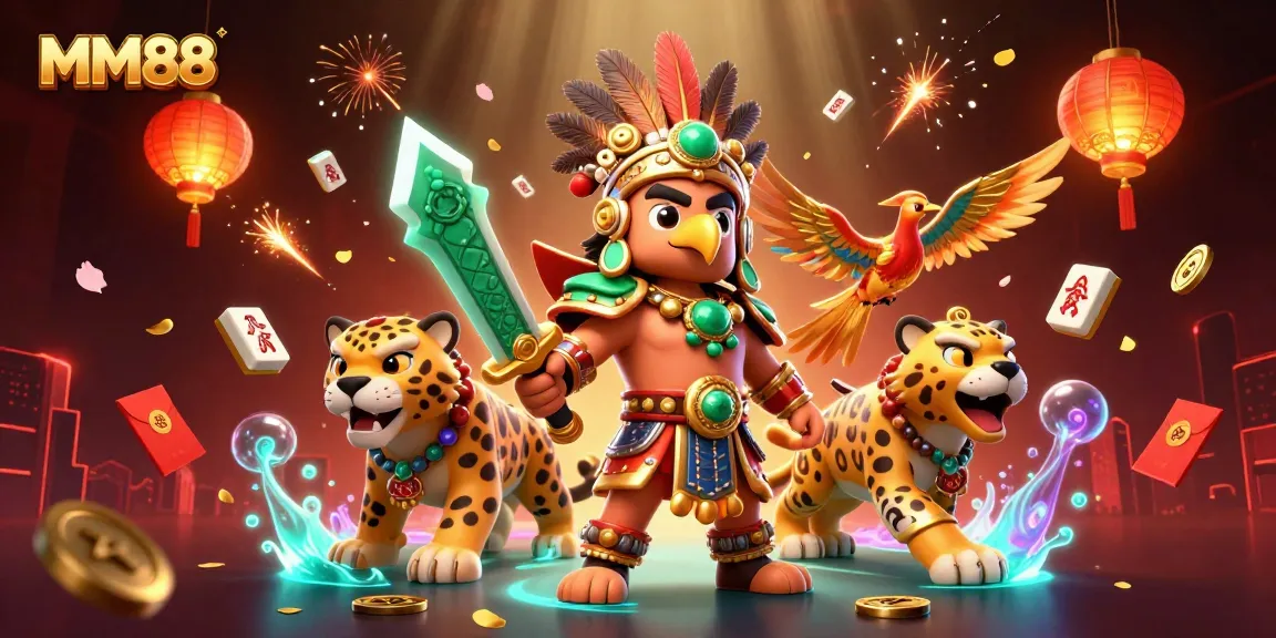 Play exciting games at MM88 with vibrant characters and dynamic casino elements.
