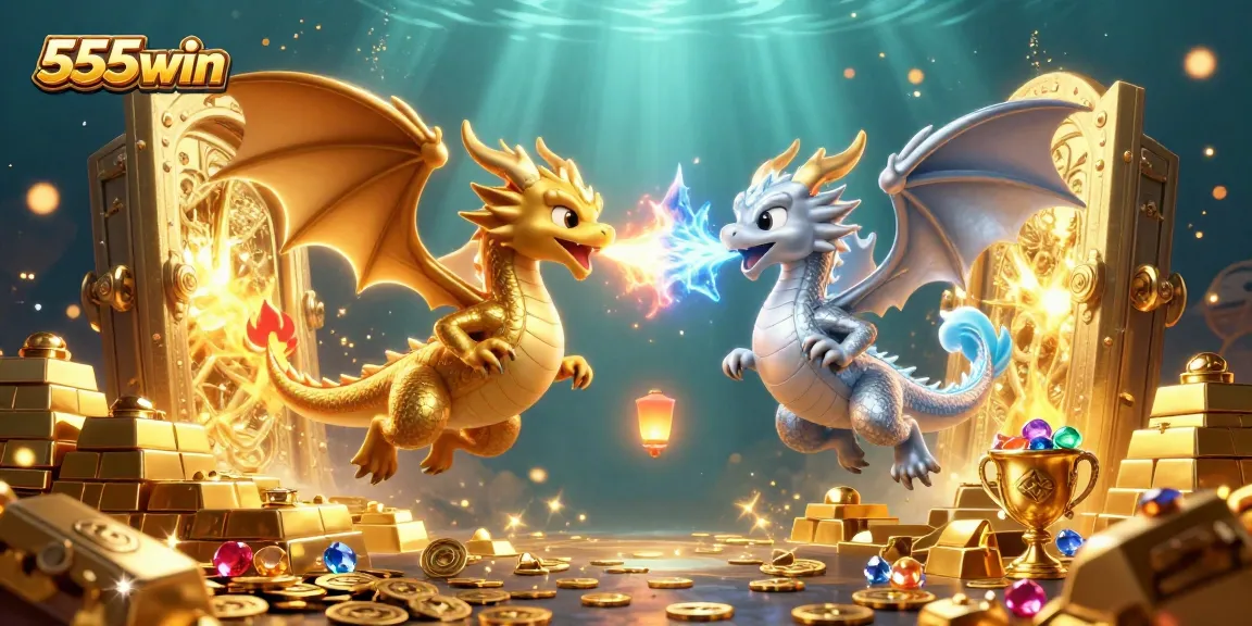 Experience luxurious winning moments with 555win in this vibrant casino illustration.