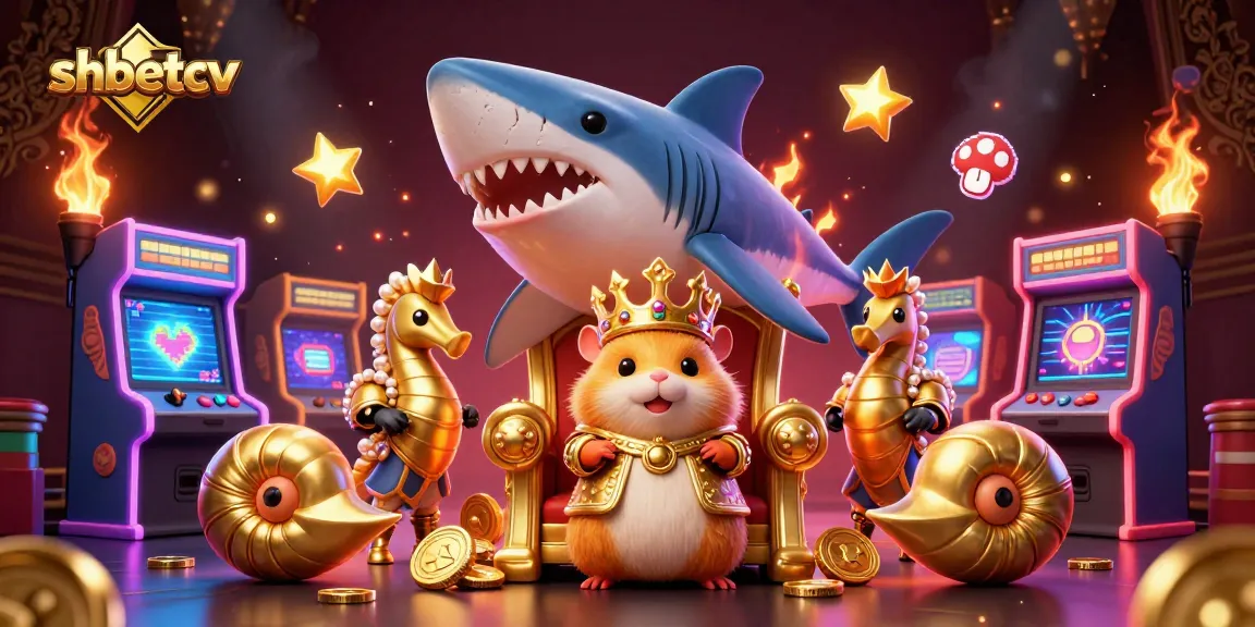 Experience thrilling gameplay at shbetcv with a fierce golden hamster king and dynamic casino elements.