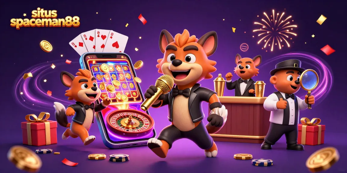 Engage in vibrant gaming at situs spaceman88 with thrilling slots, casino fun, and hyena characters!