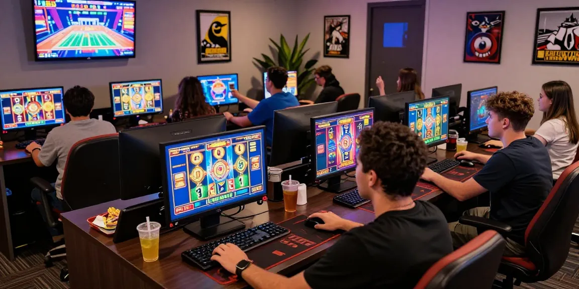 Exciting gameplay scene showcasing players enjoying slot games in a lively virtual casino environment.
