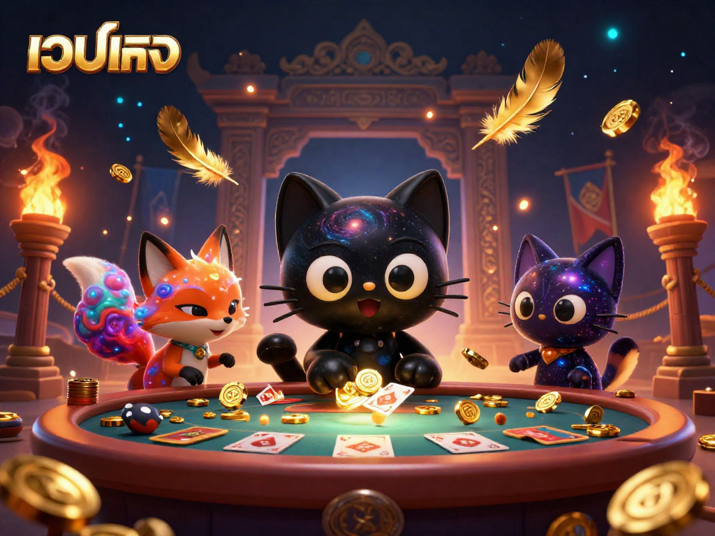 Experience thrilling gaming at เว็บตรง with vibrant galaxy-themed casino illustration.