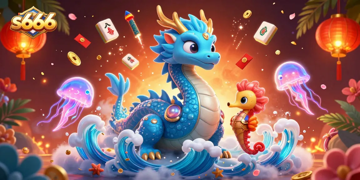 Experience the thrill of gaming with s666: epic dragon and vibrant jellyfish in an engaging casino scene.