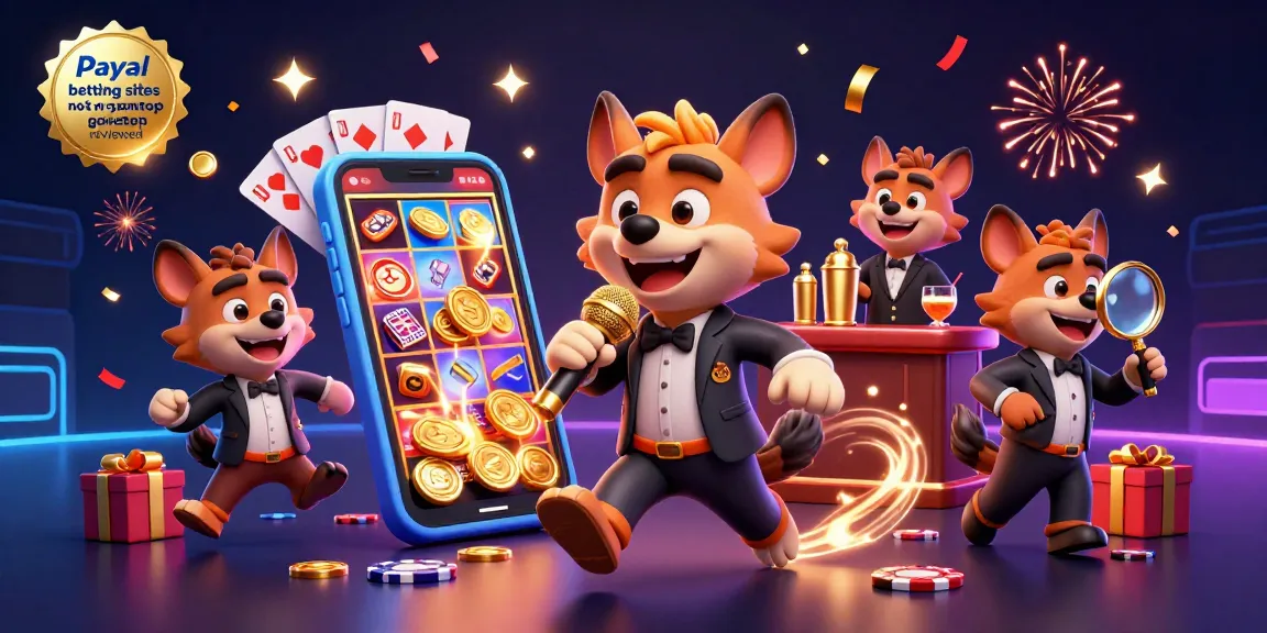 Engage with paypal betting sites not on gamstop reviewed through vibrant illustrations of hyenas in a casino scene.