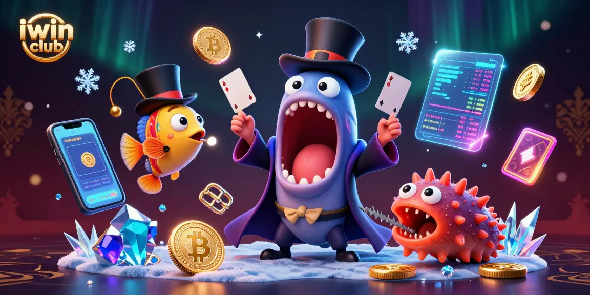Experience thrilling card magic at iwin club with unique sea creatures and vibrant gaming elements.