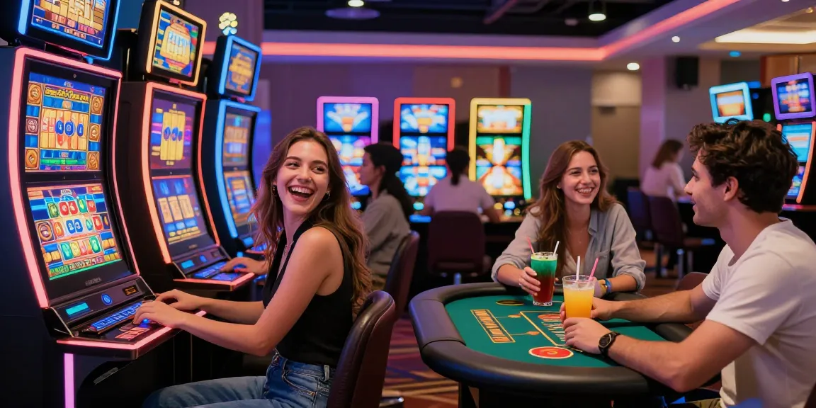 Exciting gaming experience at uk casinos not on gamstop with players enjoying slots and table games in vibrant casino atmosphere.