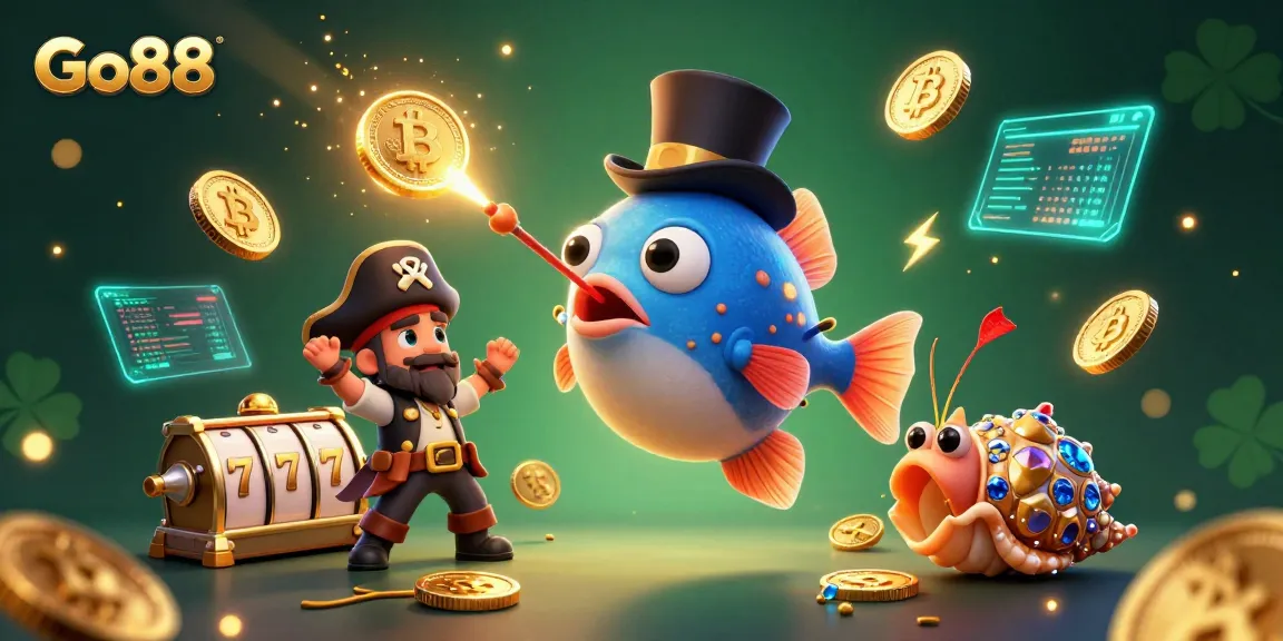 Experience the thrilling Go88 adventure with our animated casino characters amidst vibrant winnings!