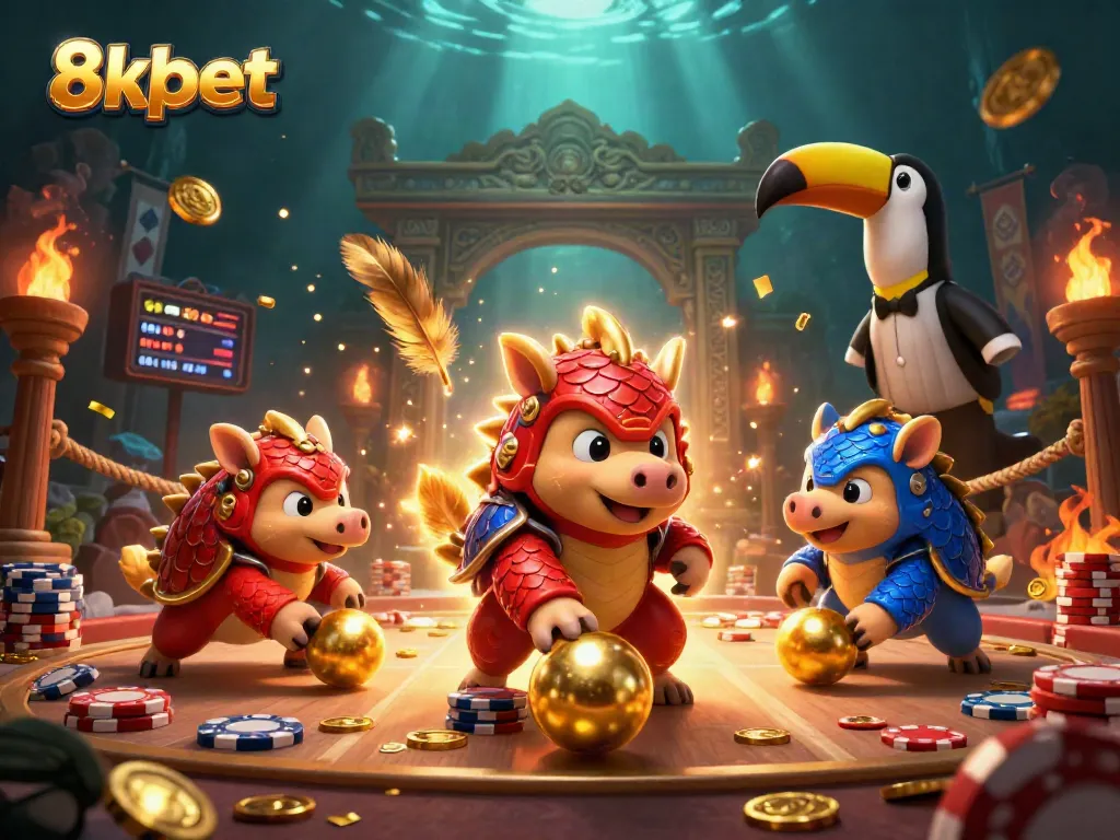 Experience thrilling action and competition at 8xbet with dynamic pangolins and casino elements.