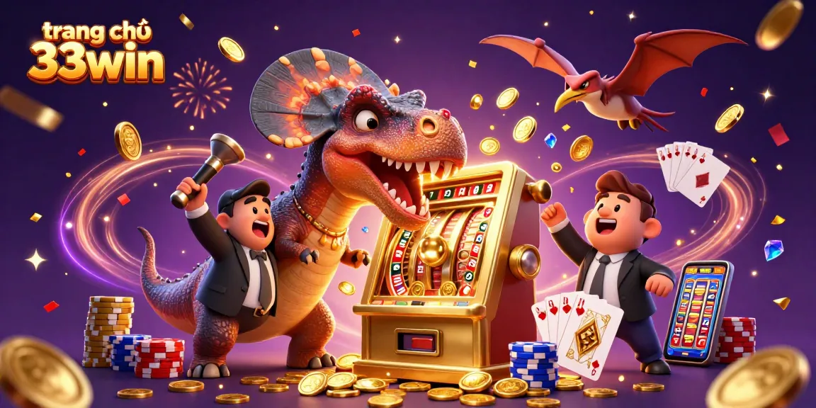 Experience big wins at trang chủ 33win with pachycephalosaurus and casino riches!