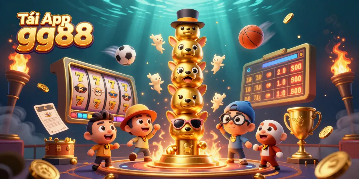 Tải App gg88 to experience exciting slots and sports betting activity in a vibrant casino setting.