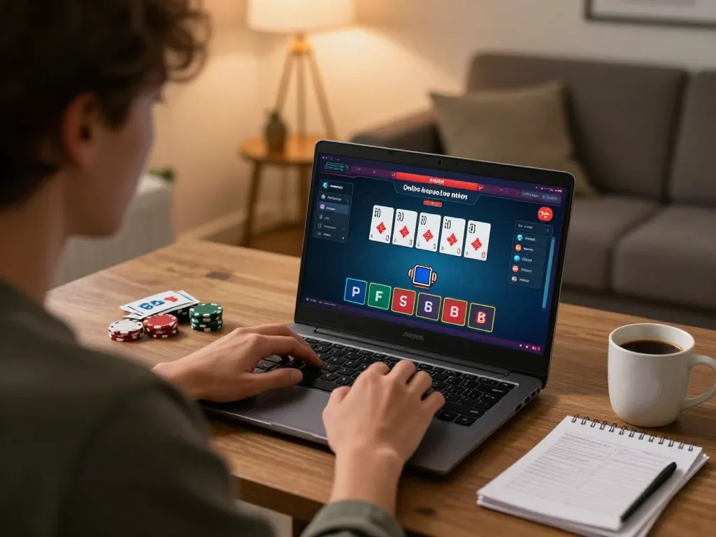 Interagir avec un casino en ligne fiable en utilisant un ordinateur portable pour des stratégies de poker en ligne.