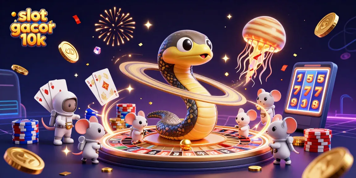 Spin and win at slot gacor modal 10k with astronaut mice betting on cosmic roulette