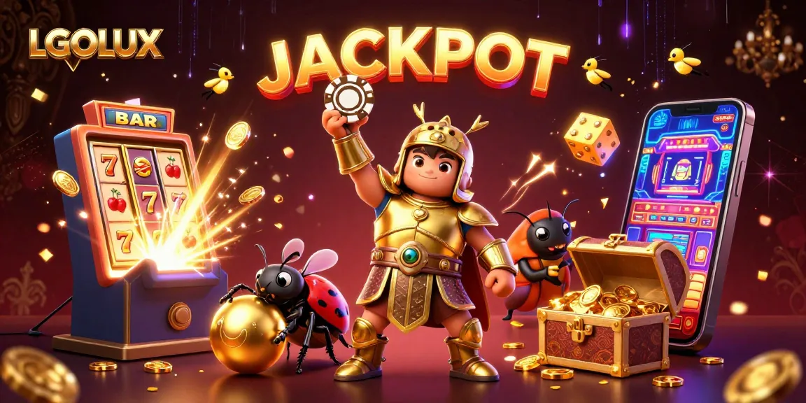 Experience the thrill of winning at LGOLUX with exciting jackpots, vibrant slot machines, and lively casino elements.
