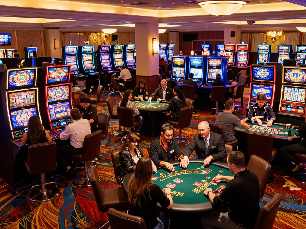 Players engaging in strategic gameplay at TR88 casino tables, showcasing vibrant gambling atmosphere and competitive spirit.