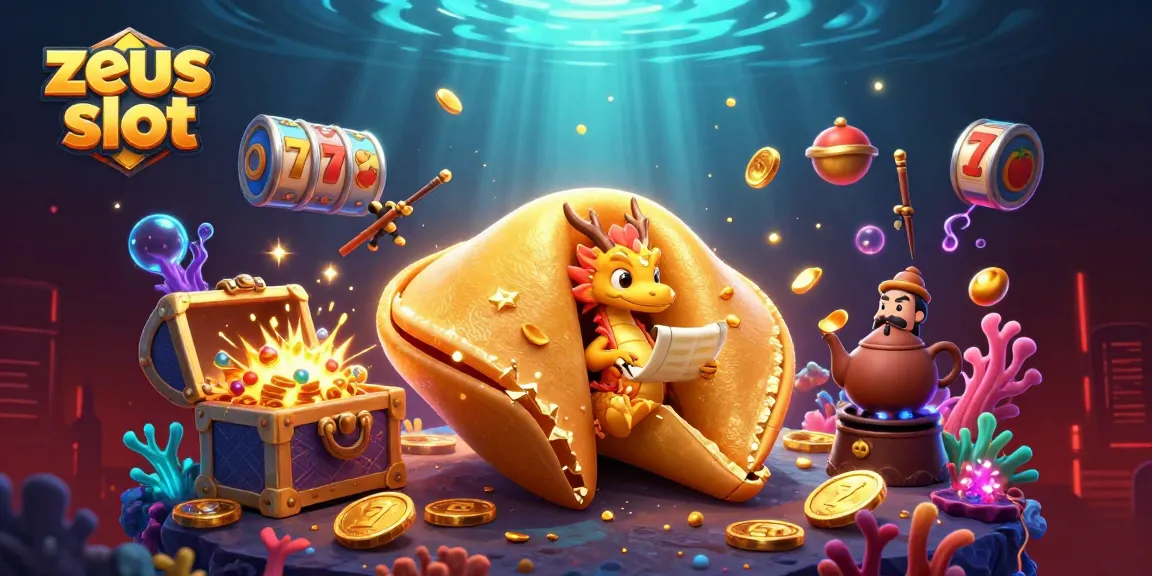 Experience the thrill of zeus slot with a colorful, dynamic scene featuring slot reels and mythic characters.