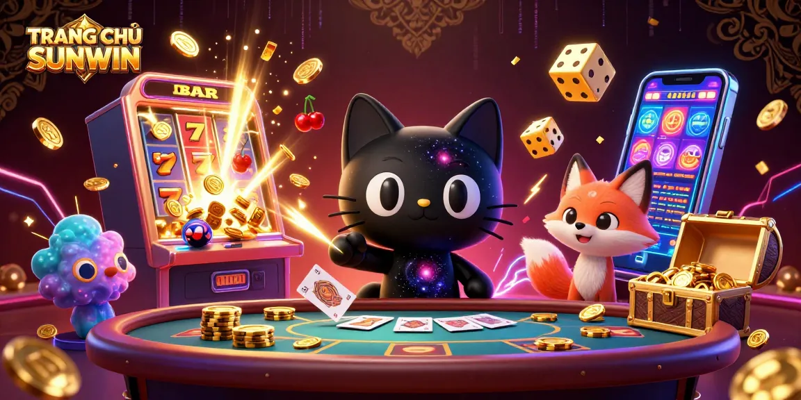 Experience thrilling gameplay at TRANG CHỦ SUNWIN with vibrant casino graphics and exciting elements.