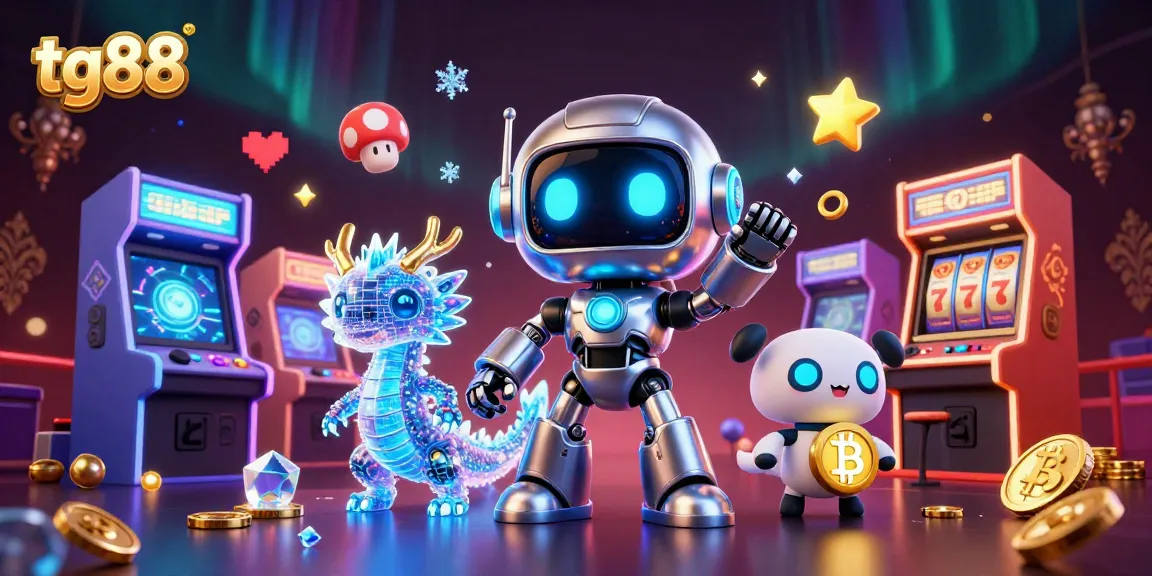 Experience the excitement of tg88 casino games with a vibrant 3D digital illustration showcasing engaging characters and immersive elements.